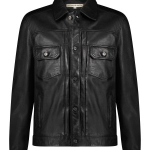 Boston │ Veste overshirt en cuir